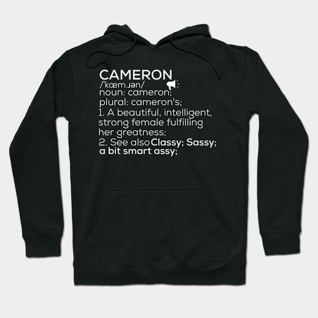 Cameron Name Cameron Definition Cameron Female Name Cameron Meaning Hoodie by TeeLogic